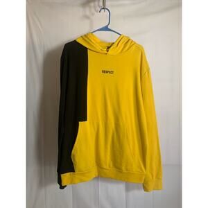Shein Hoodie women's Size L yellow & Black